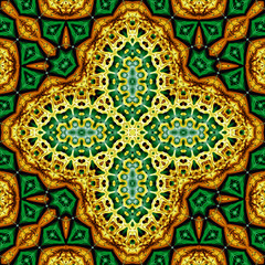 Abstrakt nahtlos fraktal symmetrisch illustration 