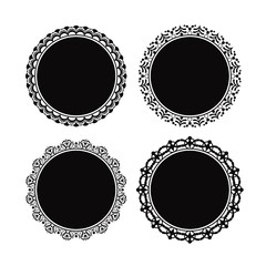 ORNATE CIRCLE FRAME VECTOR