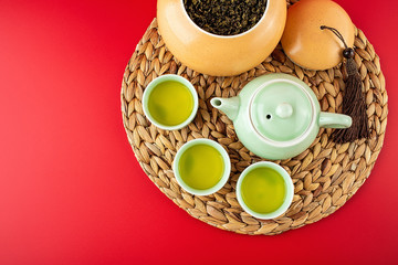 Obraz na płótnie Canvas Chinese tea ceremony tea drink