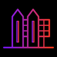 Real estate icon vector