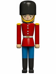 Soldier Toy in Red and Blue Uniform.