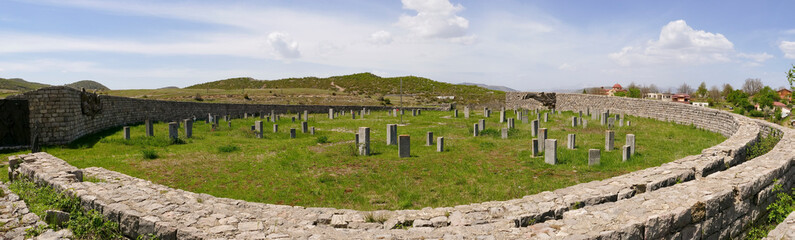 Graveyard Borove commemmorating massacre of villagers in their homes by Nazi flamethrowers 1943