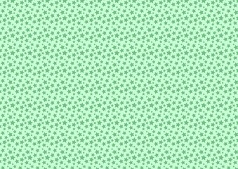 Small stars pattern on the green background. Interesting illustration for blogs and websites.