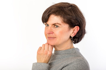 Portrait of a woman over fifty years old