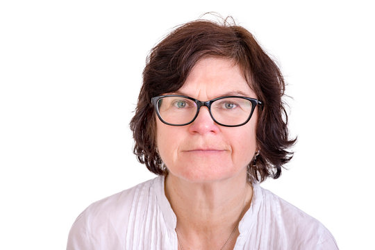 Woman with glasses