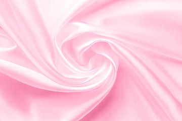 Obraz premium light pink satin fabric with large folds, delicate background