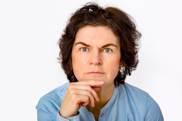Portrait of a woman over fifty years old