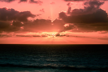 Nature poster. Sunset