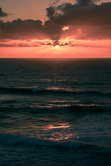 Nature poster. Sunset