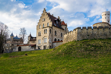 Fototapeta na wymiar Germany, Lichtenstein castle myth fortress near reutlingen on swabian jura