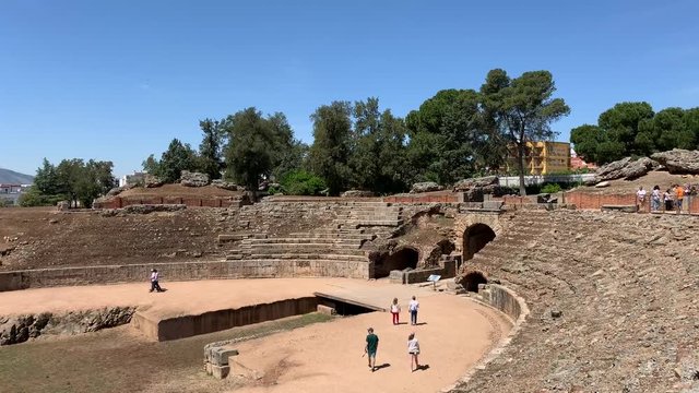 Roman ruins in Merida Spain
