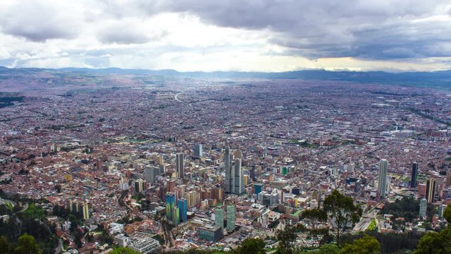 Bogota, Capital city of Colombia, Time Lapse, 4k