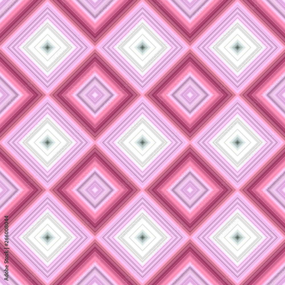 Poster pink seamless diagonal square pattern - vector mosaic tile background