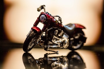 Obraz na płótnie Canvas real toy motorcycle 
