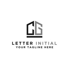 Fototapeta premium CG letters Initial / Monogram icons. - Vector inspiration logo design - Vector