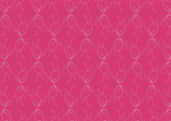 Floral repeating pattern ornament on purple Burgundy background