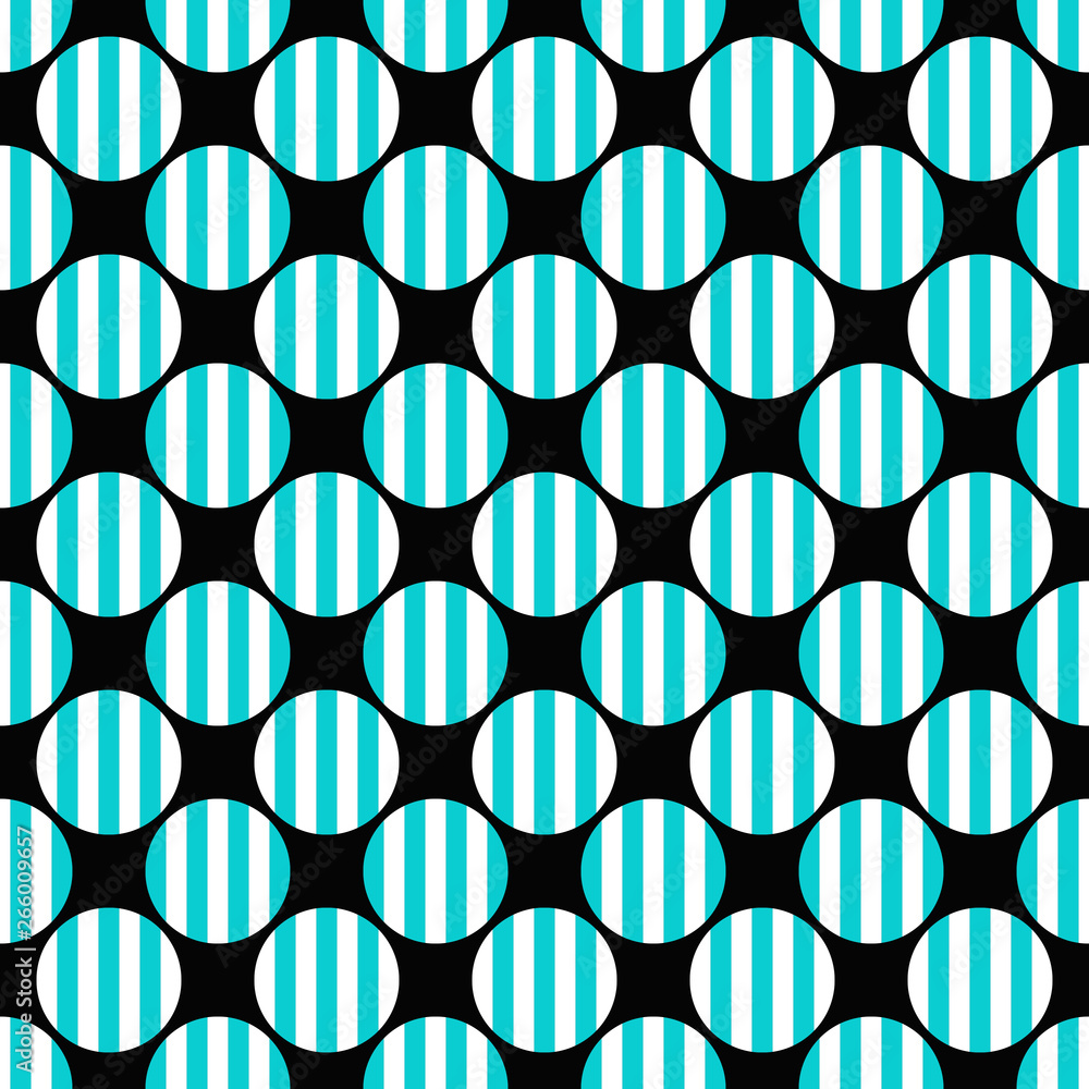 Poster geometrical repeating pattern - vector circle background
