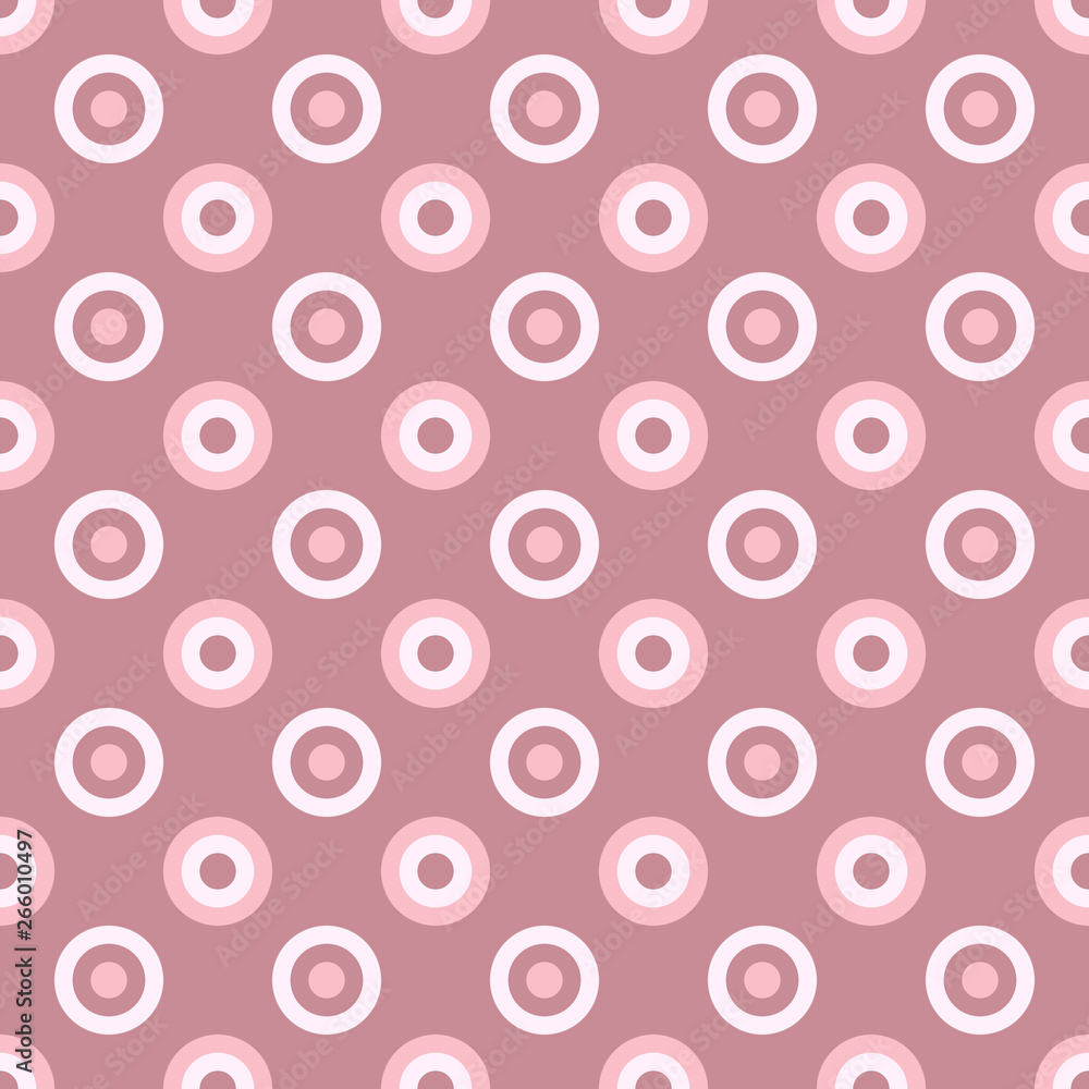 Poster Abstract seamless pattern - vector circle design background