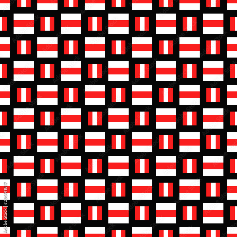 Aufkleber abstract seamless square pattern background - vector graphic