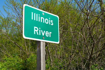 Illinois River sign