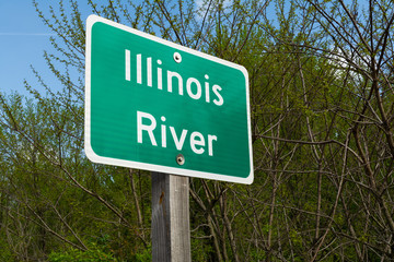 Illinois River sign