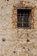 texture of old wall with vindow