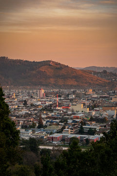 Ciudad de Temuco desde el cerro &Ntilde;ielol