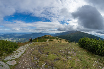 Path to Babia Gora Mountain, Mount Babia in Slovak Republic