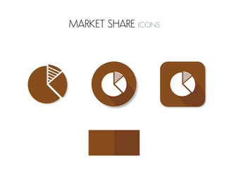 Market Share icon, Business, chart, financial, infographics, Analysis, graph, market, pie, diagram, pie chart, vector