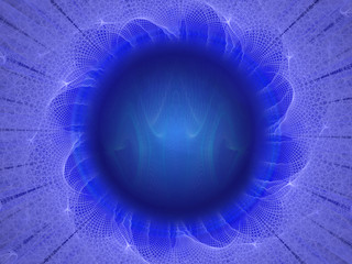 Modern blue abstract background with subtle pattern waves and fibers in white and creative space in the center for high lighting company names, slogans, dvertisement, message or texts