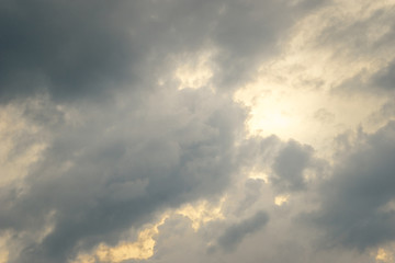 Dramatic clouds against a late day sky