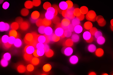 Bokeh abstract texture. Colorful. Defocused background. Blurred bright light. Circular points