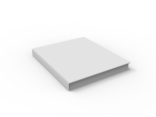 Graphic Book isolated on white 3d rendering