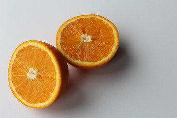 orange on white background