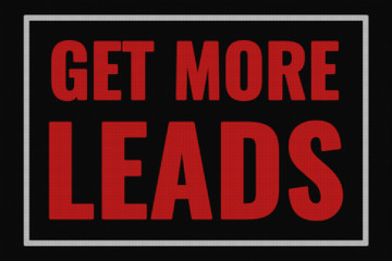 Get More Leads text on dark screen