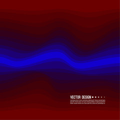 Distorted wave colorful texture. Abstract dynamical rippled surface. Vector stripe deformation background. Transition and gradation of color.