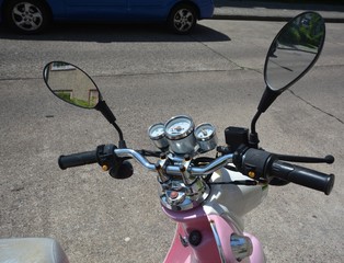 Scooter photographed in Berlin Spandau on June 15, 2017, Germany