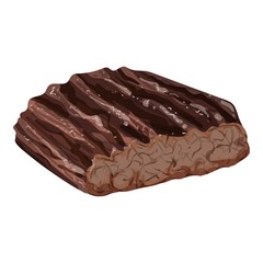 Prepared steak icon. Cartoon of prepared steak vector icon for web design isolated on white background