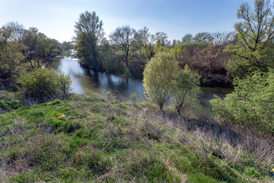 Hernad river in Hungary