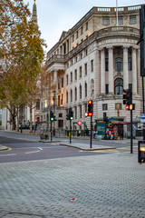 The roads leading to other places from trafalgar square in london