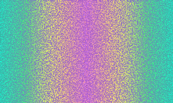 Colorful horizontal holographic gradient dot spray grunge vector backdrop texture