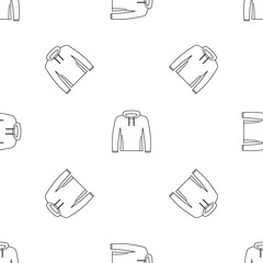 Hip hop hoodie pattern seamless vector repeat geometric for any web design