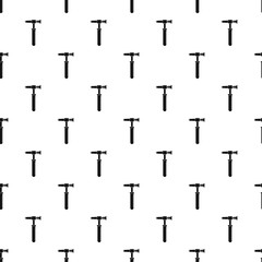 Hammer tool pattern seamless vector repeat geometric for any web design