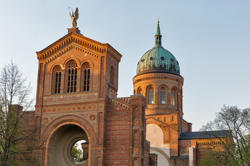 Fototapeta na wymiar Michael Church facade in Berlin, Germany.