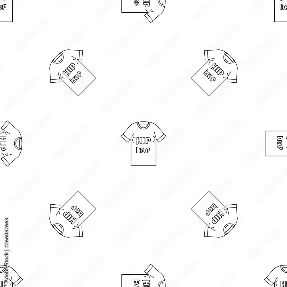 Poster hip hop tshirt pattern seamless vector repeat geometric for any web design