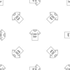 Hip hop tshirt pattern seamless vector repeat geometric for any web design
