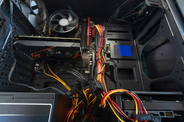 inside the system unit / desktop PC from the inside