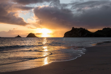 Sunrise at Hahei Beach in New Zealand 