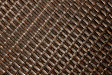 Abstract Wooden Background. Rattan Wood Texture. Brown Colors Background.