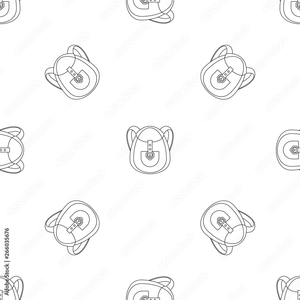 Aufkleber camp backpack pattern seamless vector repeat geometric for any web design